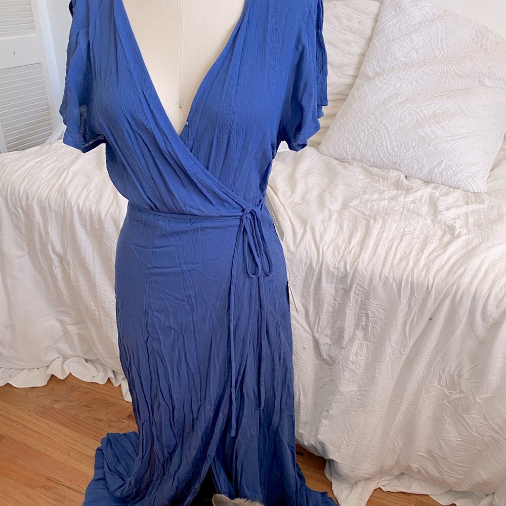Lulus wrap maxi dress